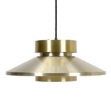 Lyskær Belysning “U.F.O” pendant lamp / Space Age / Danish modern design / gold / brass / aluminium / 1970s
