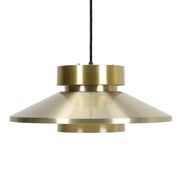 Lyskær Belysning “U.F.O” pendant lamp / Space Age / Danish modern design / gold / brass / aluminium / 1970s