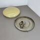Large modernist art deco metal plafoniere ceiling flushmount light, france