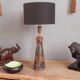 Pied de lampe en grès année 60 signé Jean Claude Courjault  Kéraluc Quimper.