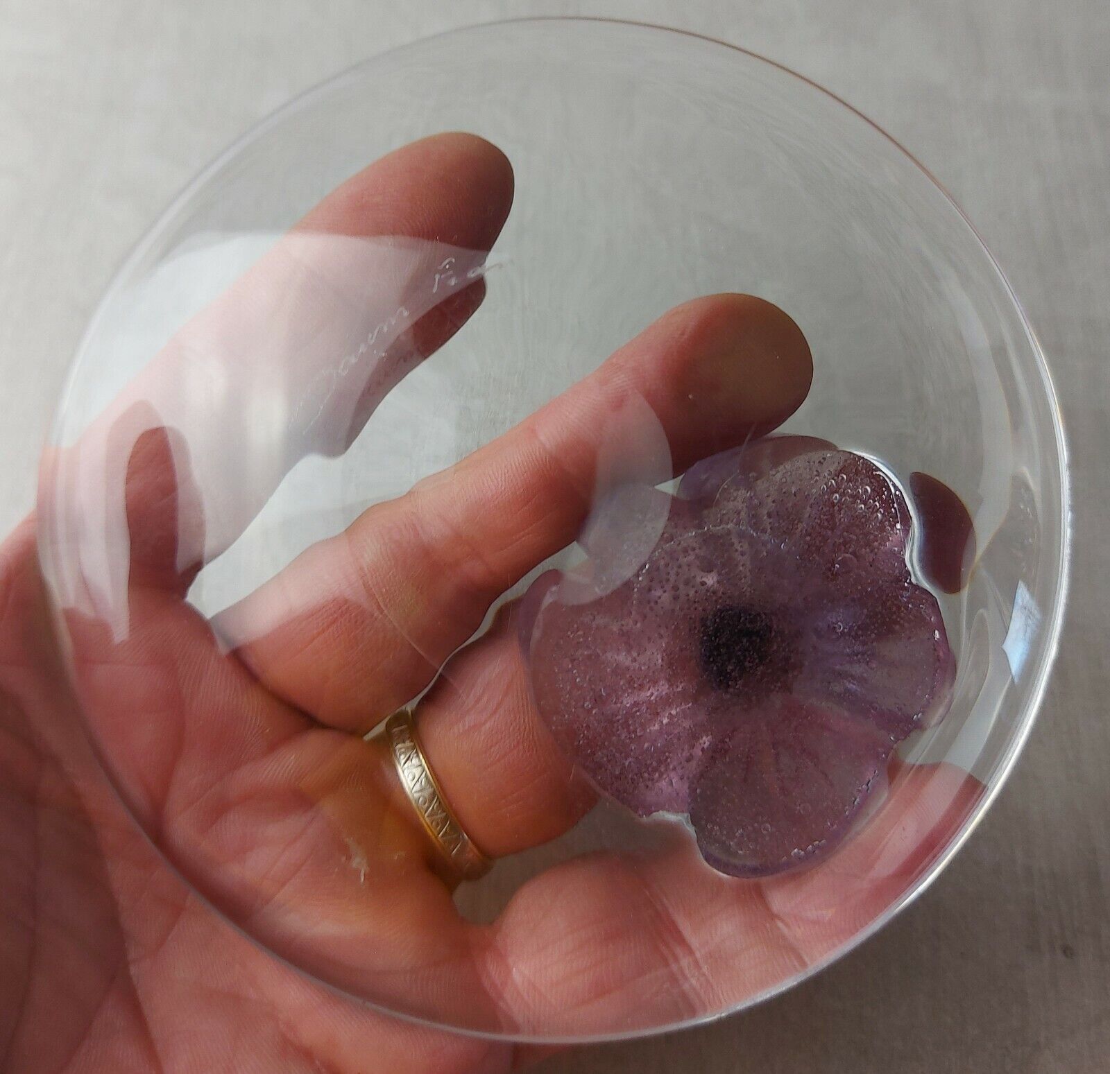 Trinket bowl, flower cactus, Mc Connico Daum