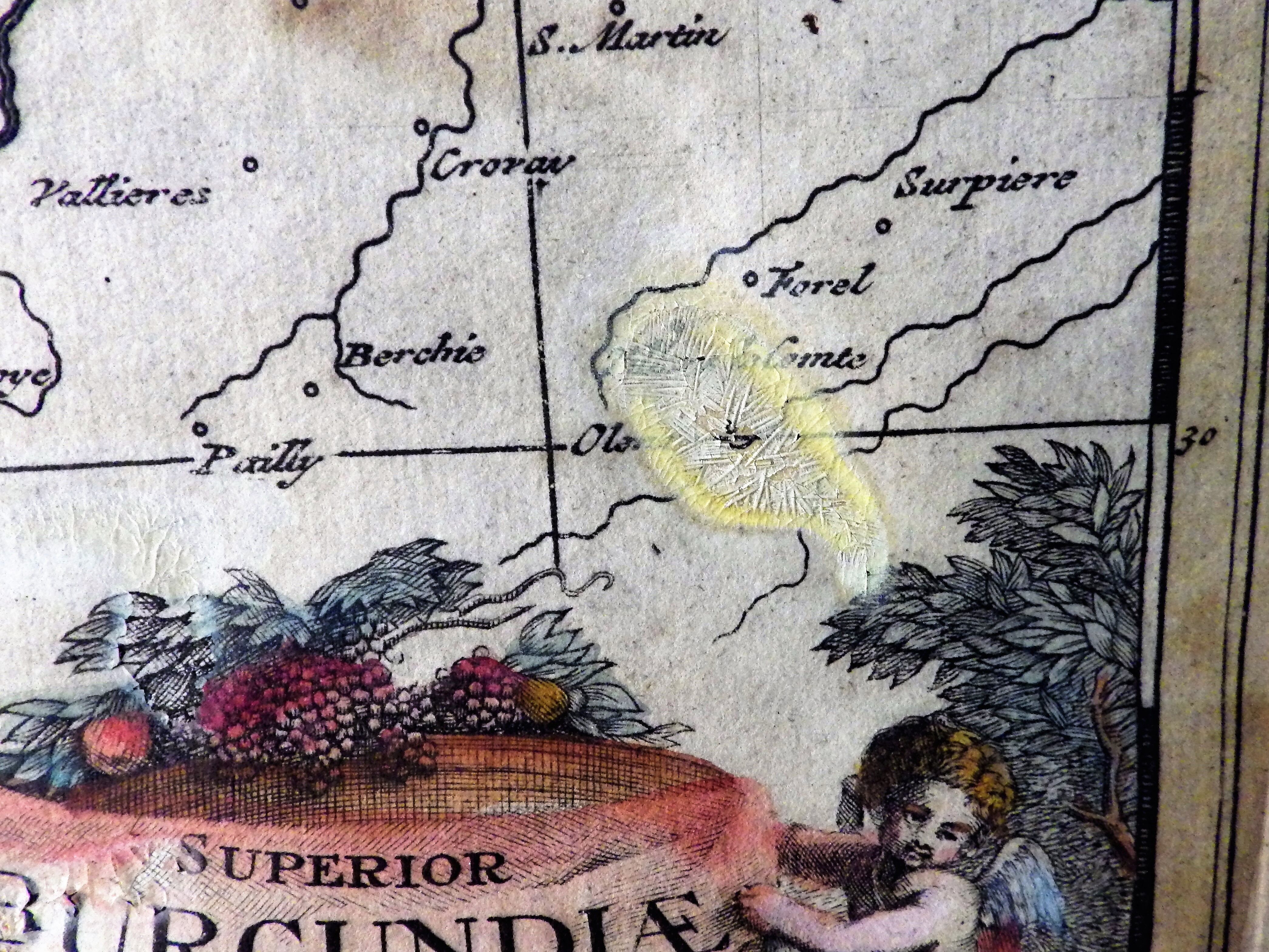 Old map of the Franche Comté Gérard Valk 1690