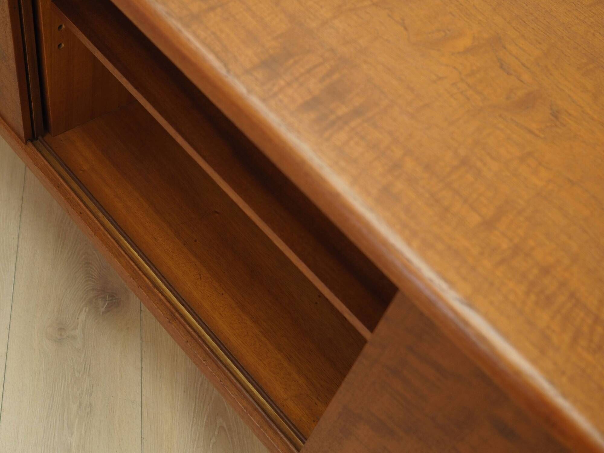 Danish teak sideboard 1970s with sliding doors