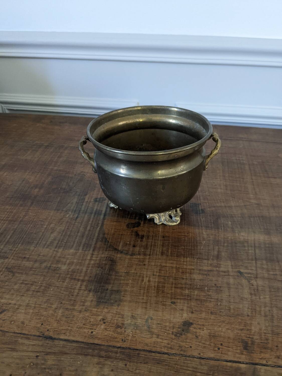Brass flowerpot