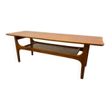Teak coffee table with under top circa 1960