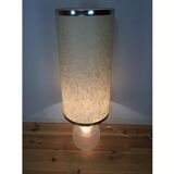 Lampe de sol 1970, 2 feux, verre blanc