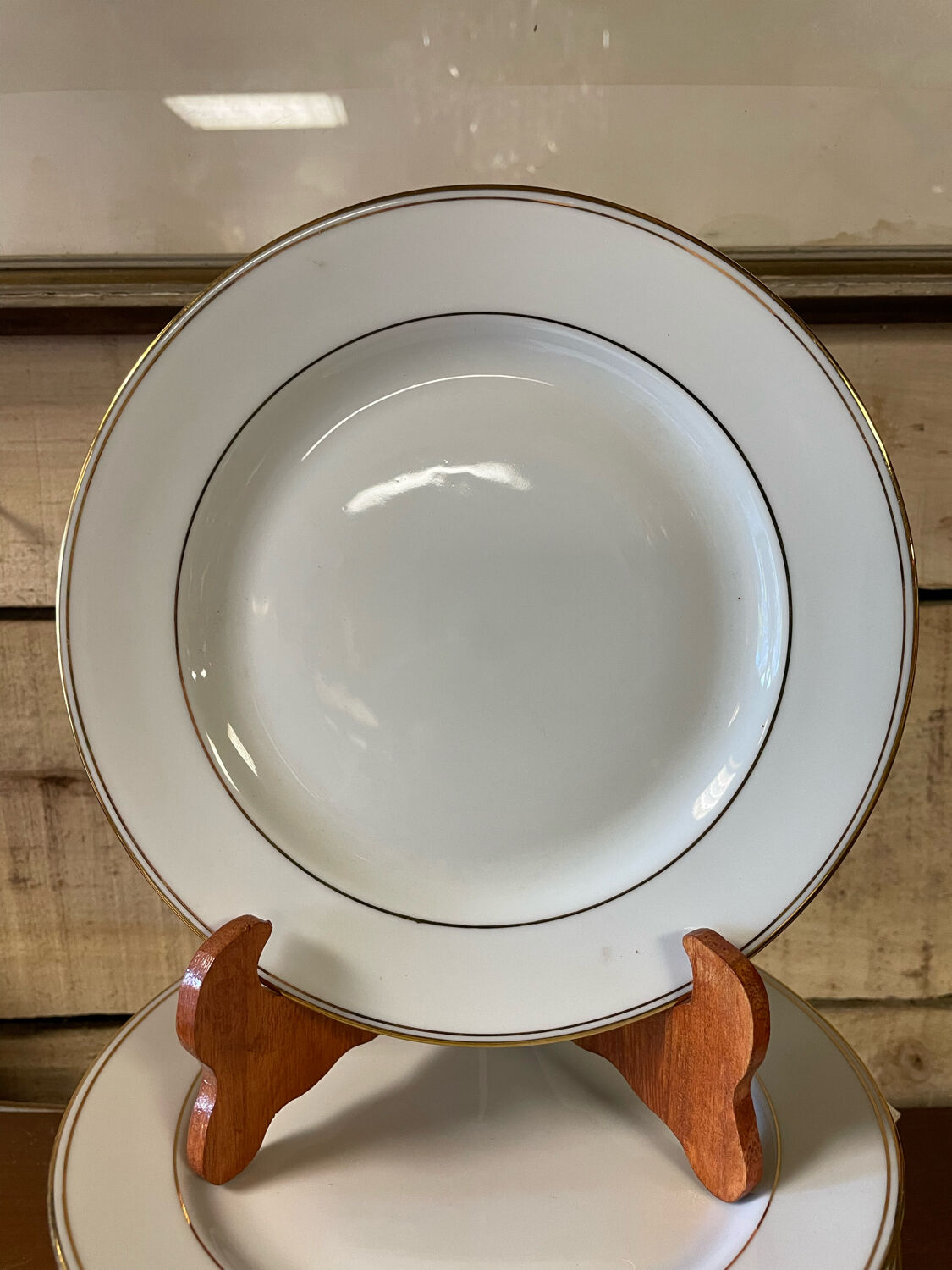 12 porcelain plate Limoges design Bernardaud