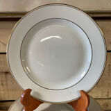 12 porcelain plate Limoges design Bernardaud