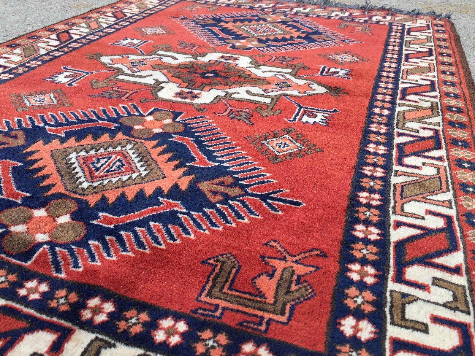 Tapis en teinture végétale Khal Mohammadi Persian Afghan 155x106 cm