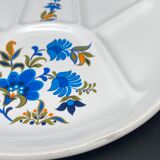 Assiettes compartimentées faïence de St Amand