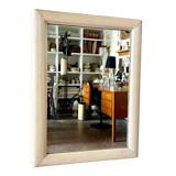 Miroir en bois beige