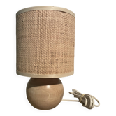 Wooden ball lamp