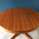 Baumann round extensible table with extensions