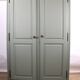 Grande armoire vintage Gautier vert sauge, France, années 60