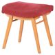 Mid-Century Stool in Upholstery and Beech, Slovakia, 1960s