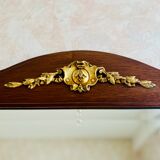Rectangular mirror beveled ice, wooden frame