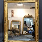 Mirror 125x97 cm beginning XIX gold leaf gilding