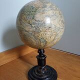 Lebegue 19th century Napoleon III world map globe
