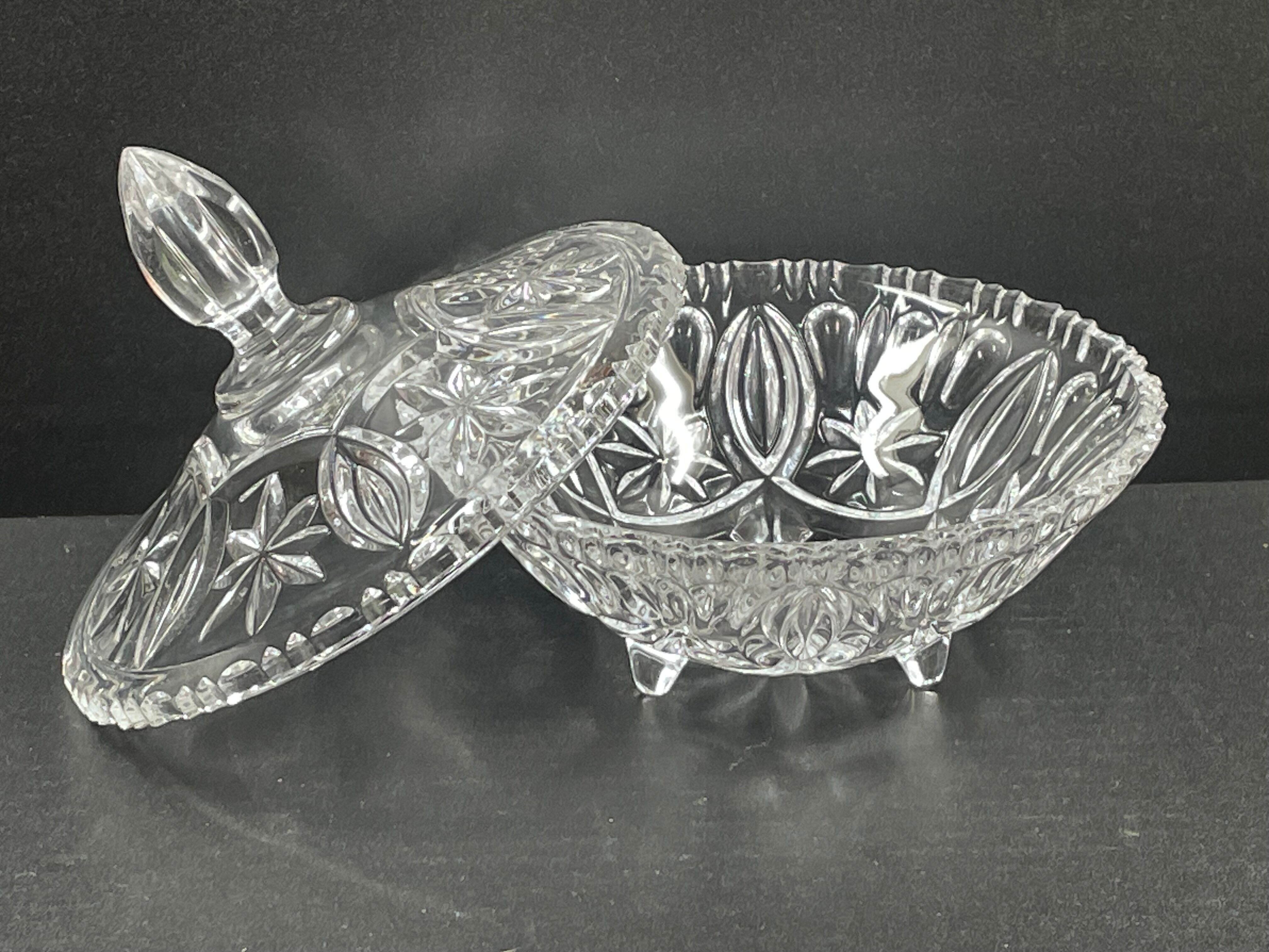 Crystal glass candy box
