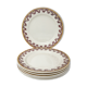 Set of 6 Flat Plates Stamped "Boch F la Louvière"