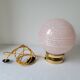 Art Deco lamp in brass and glass by Clichy