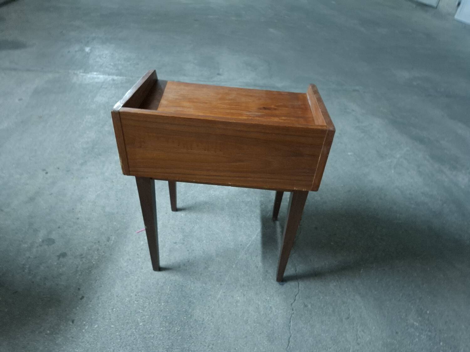 Scandinavian teak bedside table (2 available)