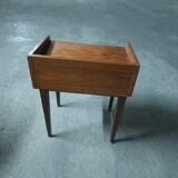 Scandinavian teak bedside table (2 available)