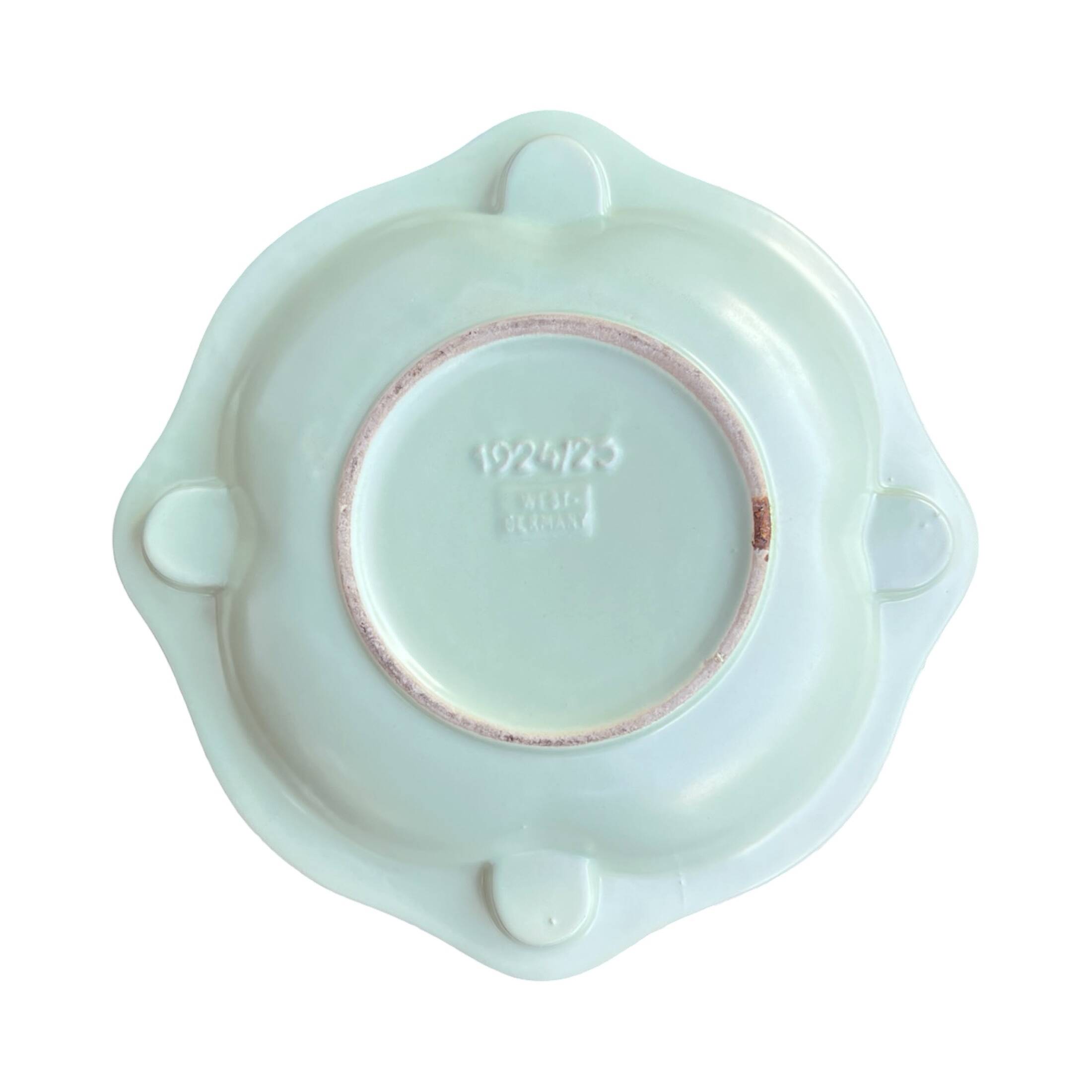 Ceramic Advent Plate/Candle Holder, Jasba, Germany 1960s | Mint Green