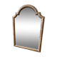 Patinated gilded mirror in wood and plaster