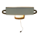 Lampe à pince en laiton, 1950 pour étagère, string