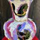 Monaco ceramic vase - Monte Carlo 1950s, fish decor - XXL dimensions
