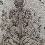 Mahogany wood/fabric bench circa 1900