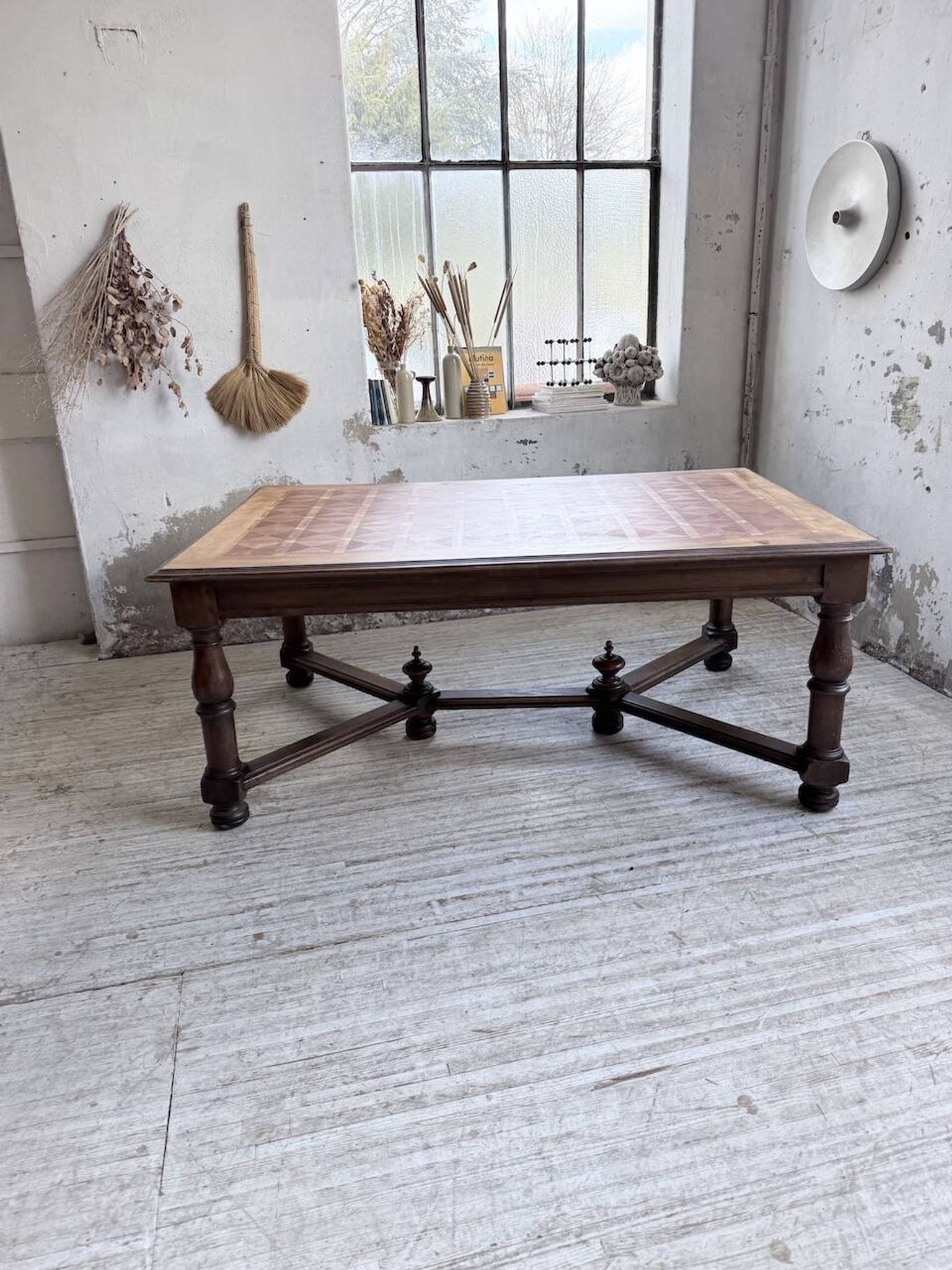 Table chêne style Louis XIV 1900