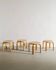 Vintage Finnish Children Stools by Alvar Aalto Produced by Artek, 1980s