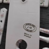 Porcelain handles and cover plates - Set of 6