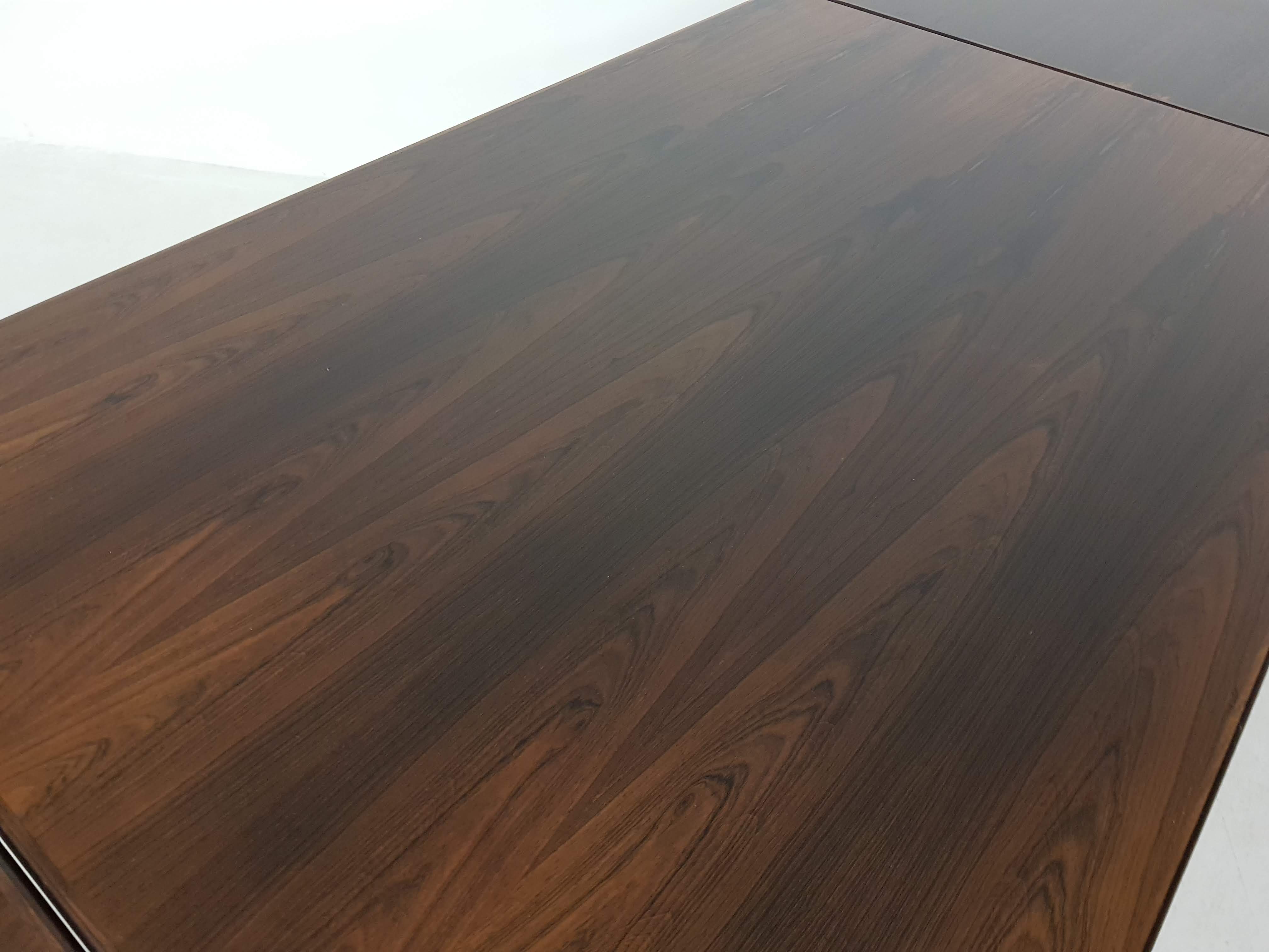 Scandinavian Rosewood extendable dining table