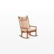 Fauteuil à bascule conçu par Hans Olsen pour Juul Kristensen, Danemark, années 1960