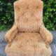 Large padded toad armchair