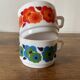 Duo de tasses arcopal vintage années 80, motif Lotus