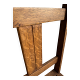 Set of 6 Amsterdamse School Art Deco Dining Chairs, Warm Oak Wood with Beige Upholstery