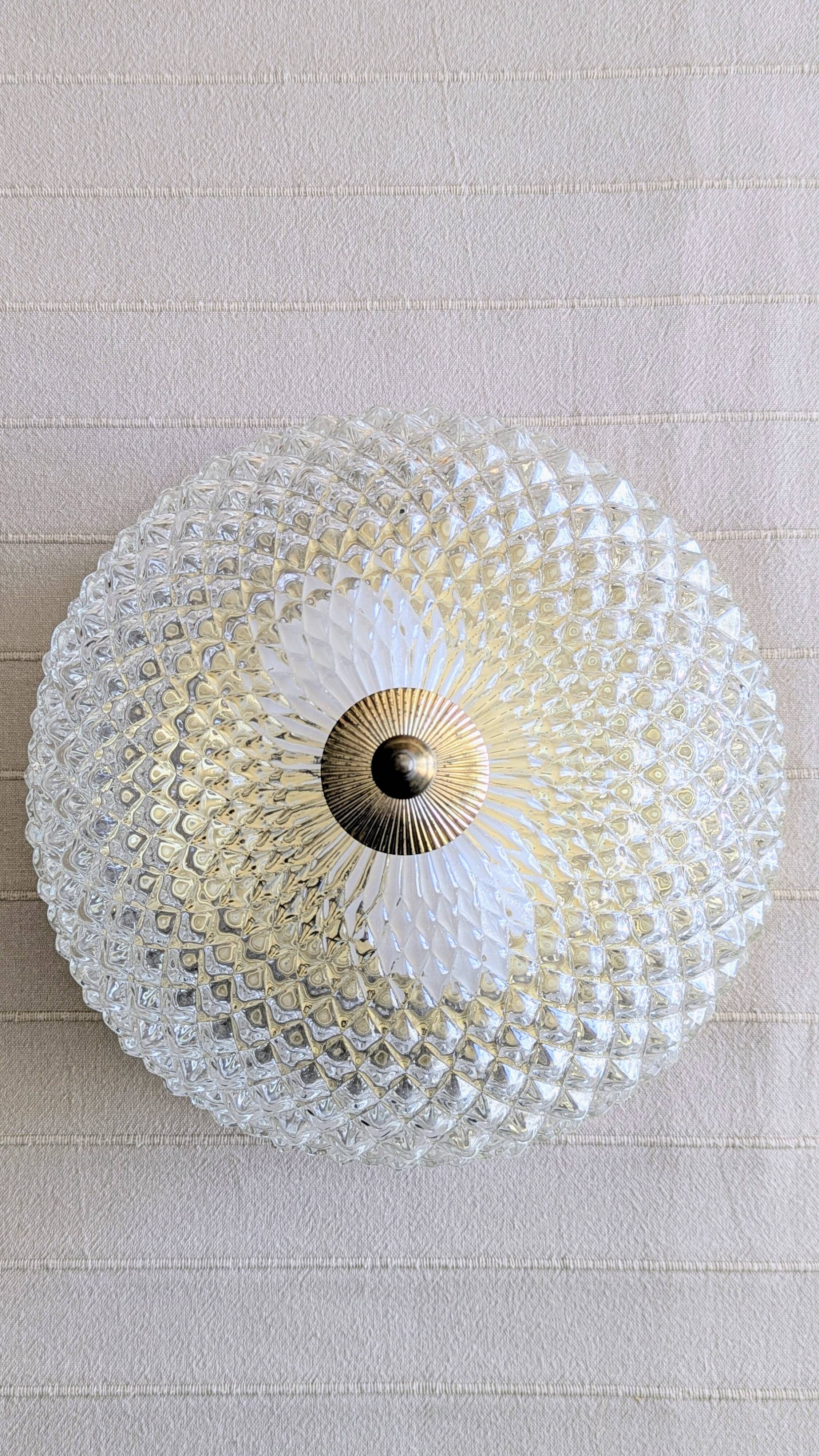 Plafonnier vintage Rudolf Zimmermann Bamberg (L-0164)