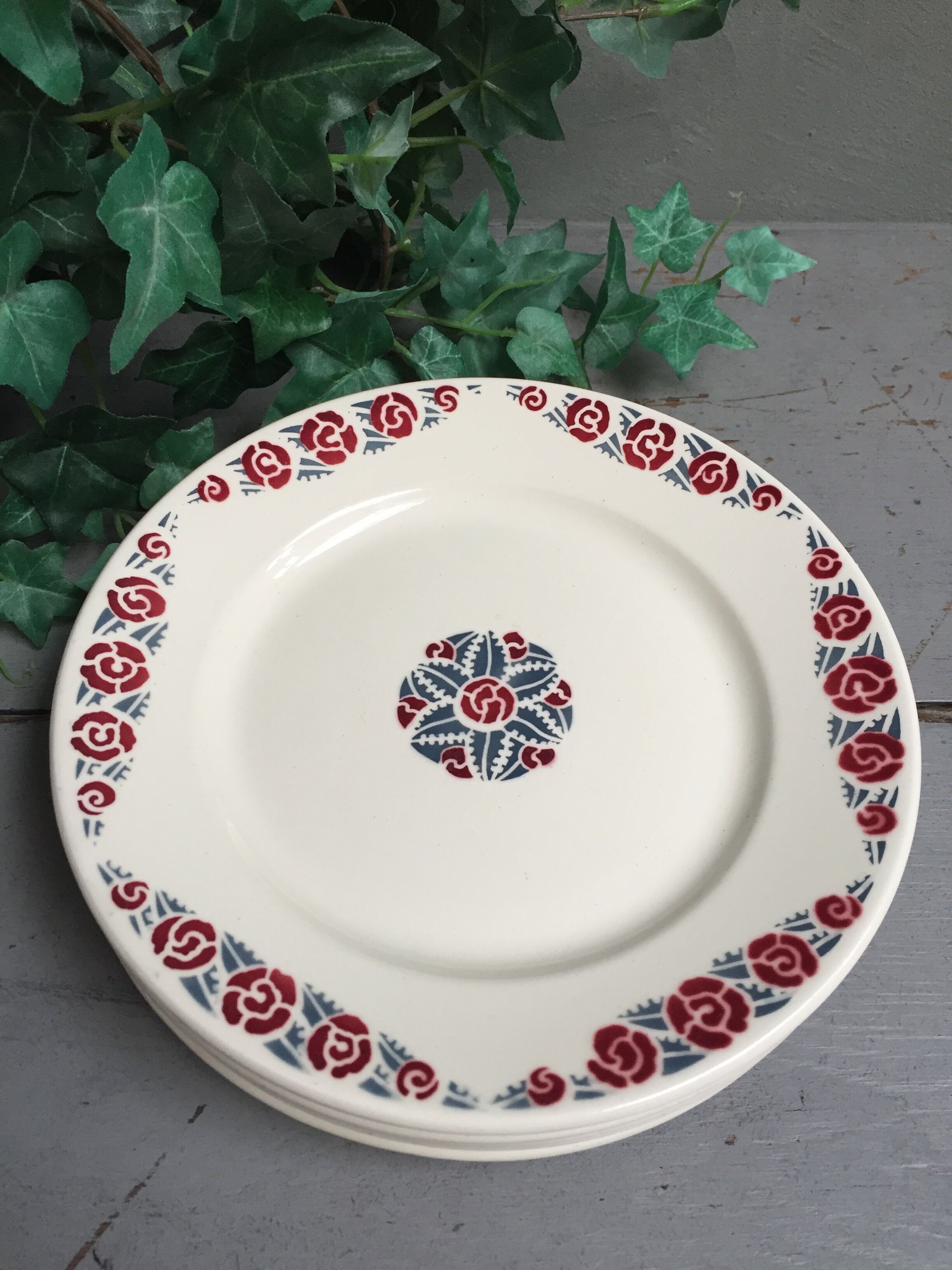 Set de 6 assiettes plate Badonviller