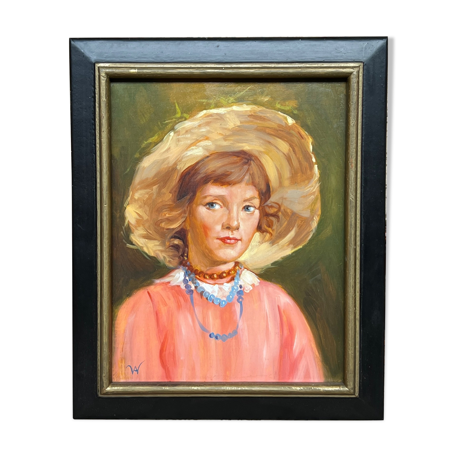 Portrait d'une jeune fille.