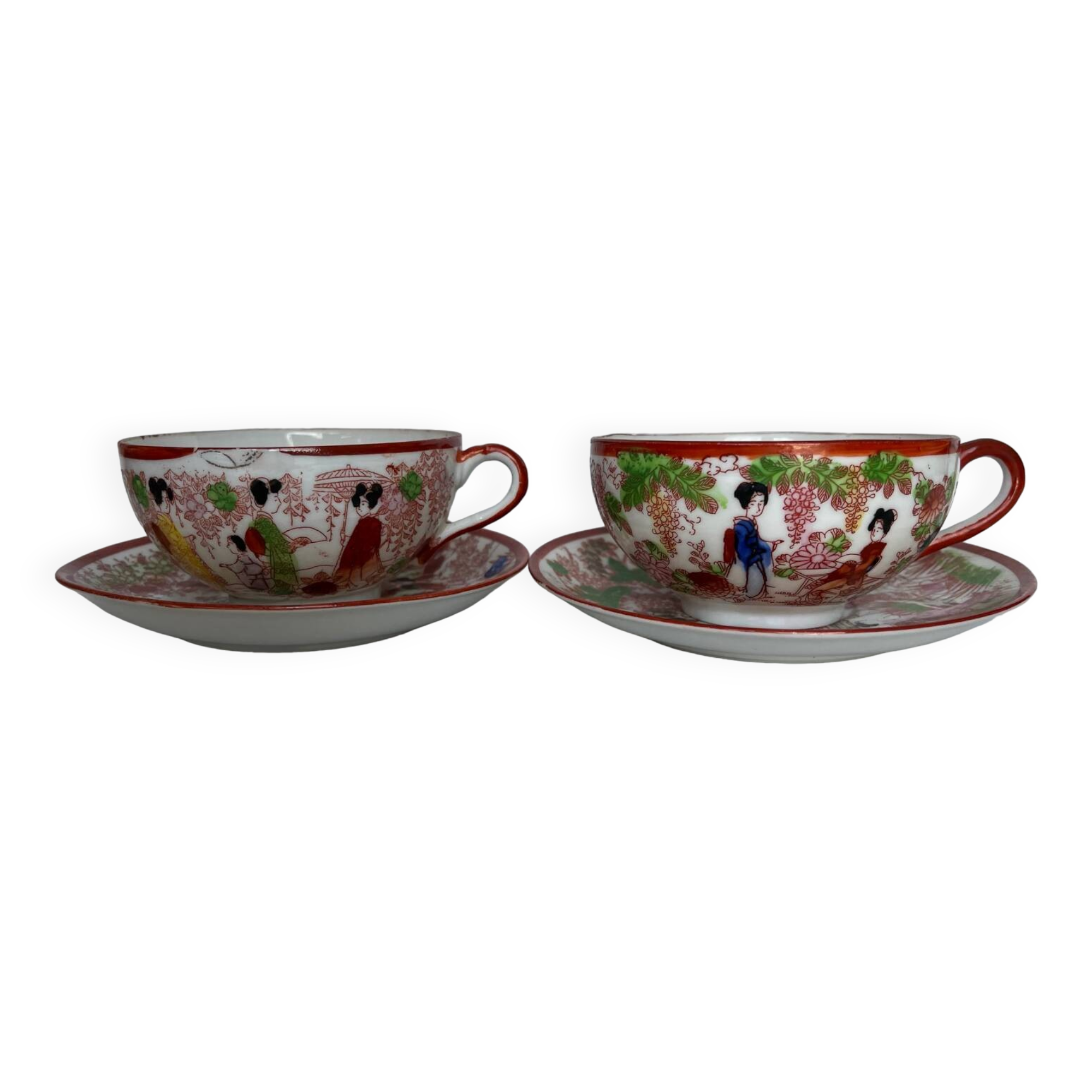 2 fine porcelain tea cups