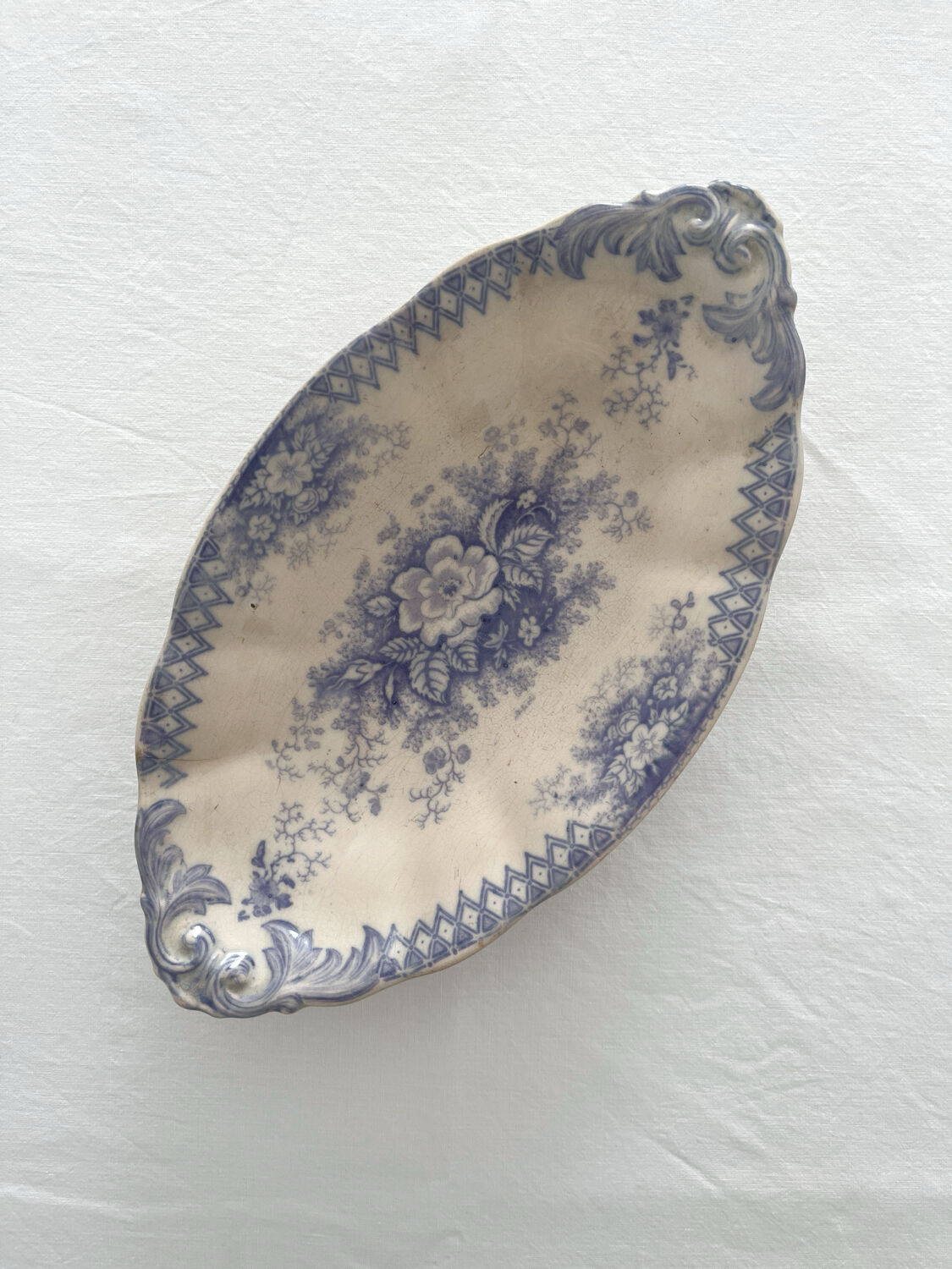Ironstone ramekin dish "Jardinière" Sarreguemines