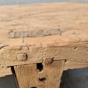 Old established furniture low industrial TV vintage oak and metal