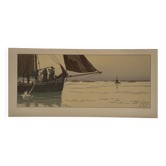 Lithograph by Henri Rivière The Enchantment of the Hours - The Calm Sea