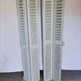 Louvered wooden shutter