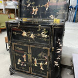 Chinese furniture black lacquered bar