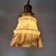 Art Deco lamp in ribbed opaline glaze, Verreries de Scailmont, Heemskerk